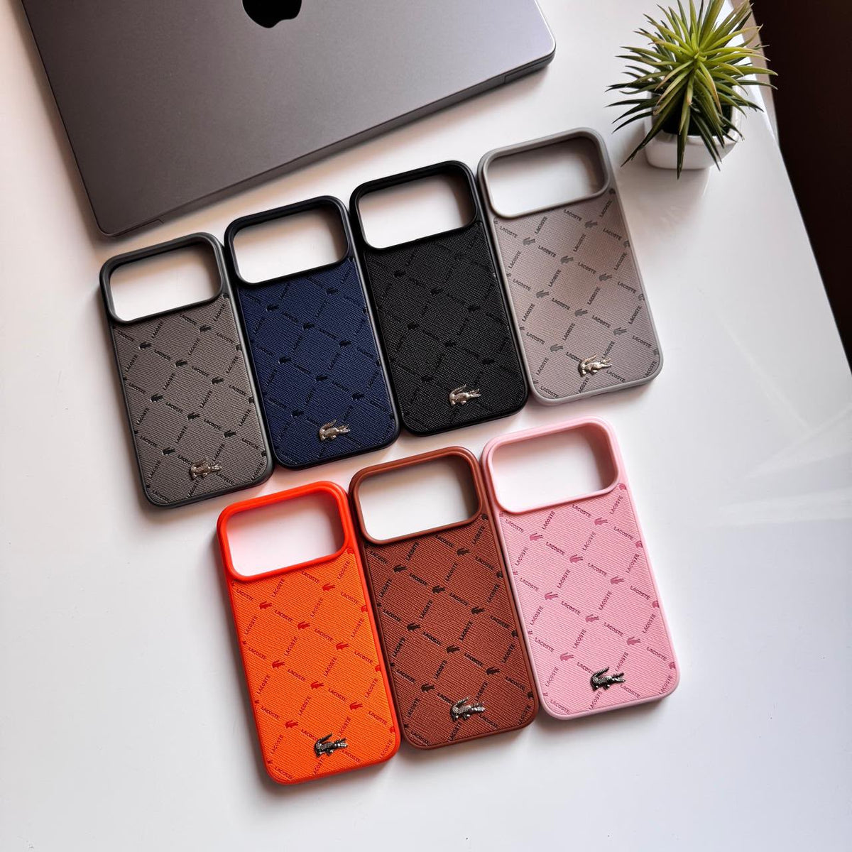 Lacoste Logo Leather Case (Code LCS63)