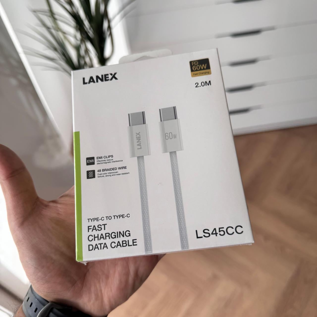 LANEX Type-C to Type-C Fast Charging Data Cable (Code LS45CC)