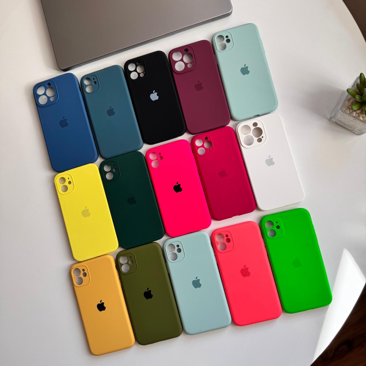 Full Silicone Case with Camera Protector & Square Shape X,7,8 Series (Code FSCP7)