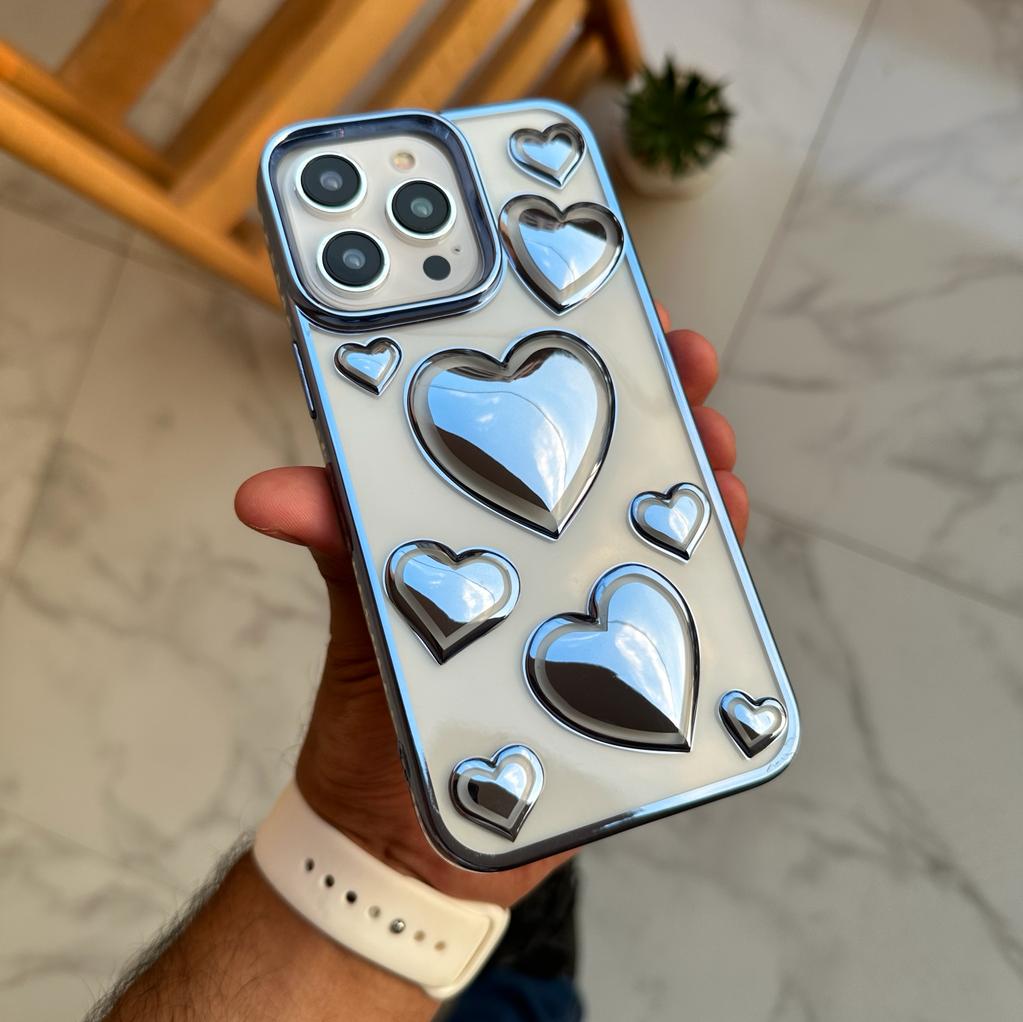 3D Heart TPU Silicone Case (Code THS27)