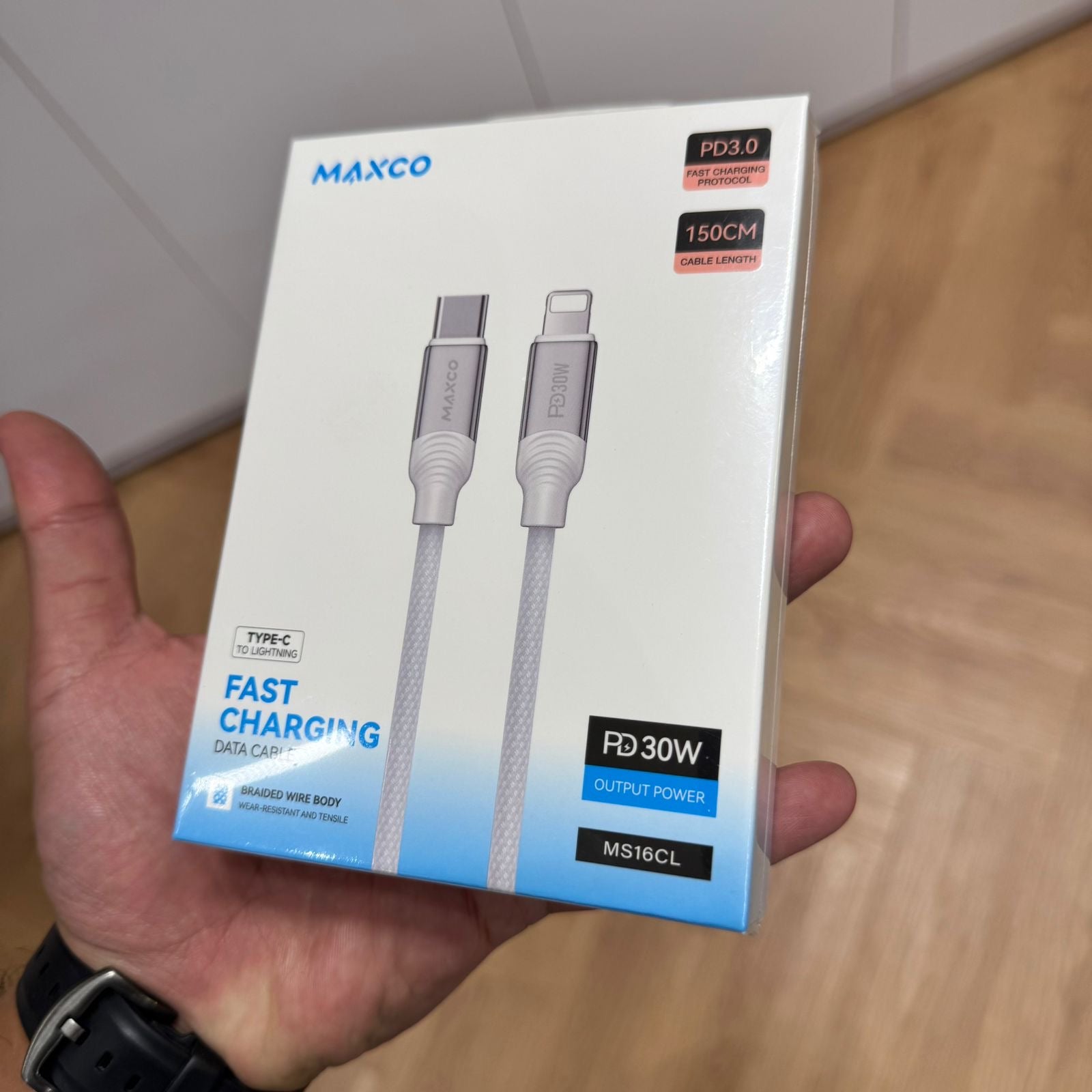MAXCO Type-C to Lightning Fast Charging Data Cable (Code MS16CL)
