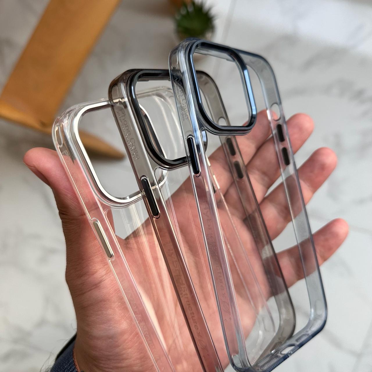 Hybrid Silicone Frame with Metal Camera Case (Code CFM99)