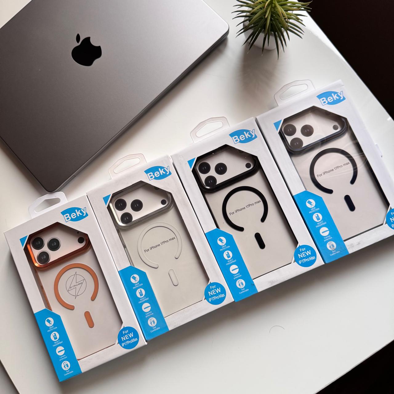 BEKY Transparent MagSafe Metal Camera Stand Case (Code BKY29)