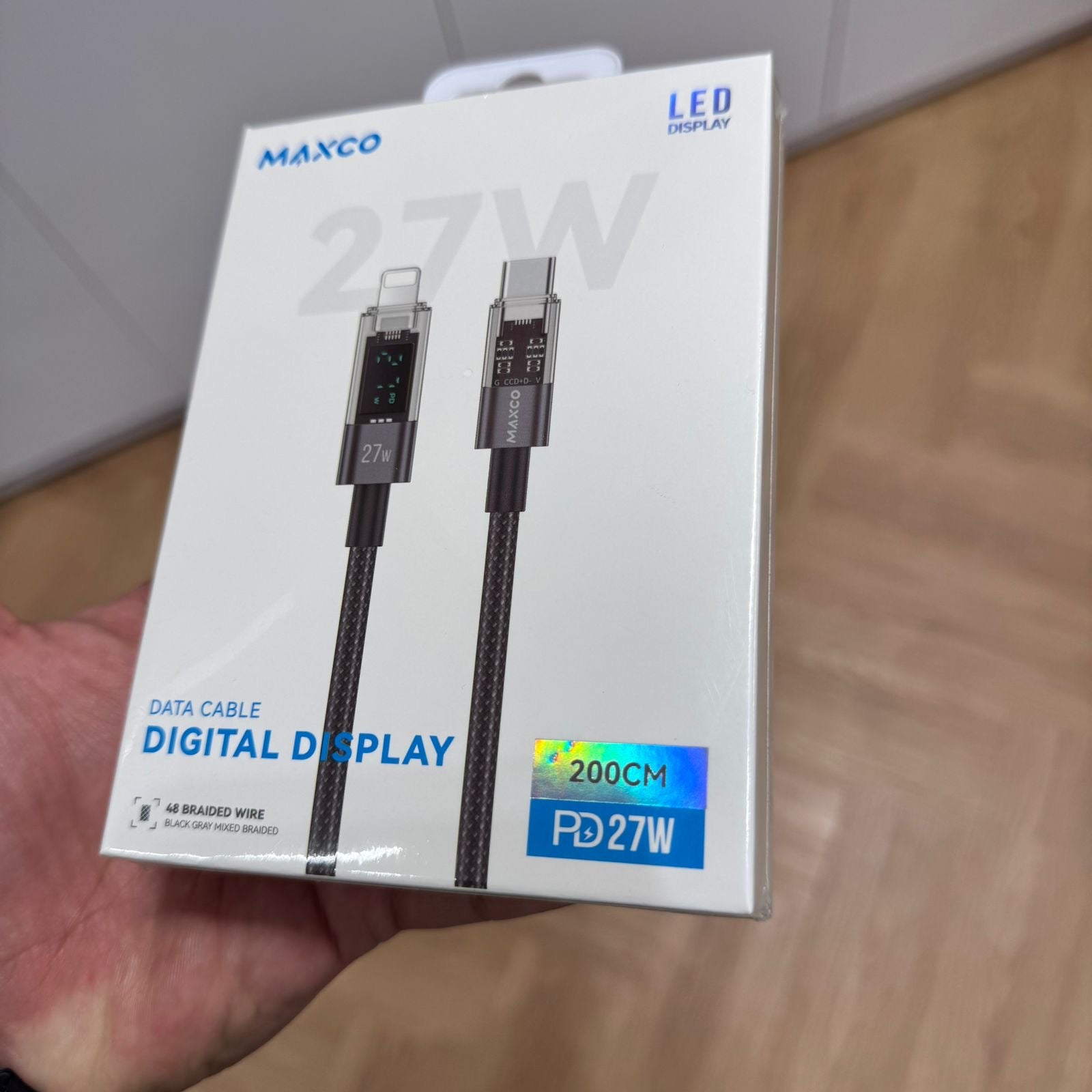 MAXCO Type-C to Lightning Data Cable Digital Display (Code MS03)
