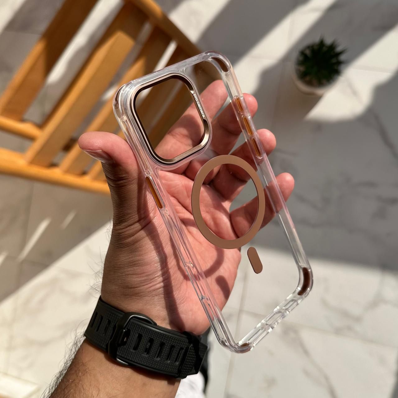 Transparent MagSafe Pro Camera Design Case (Code PRC72)