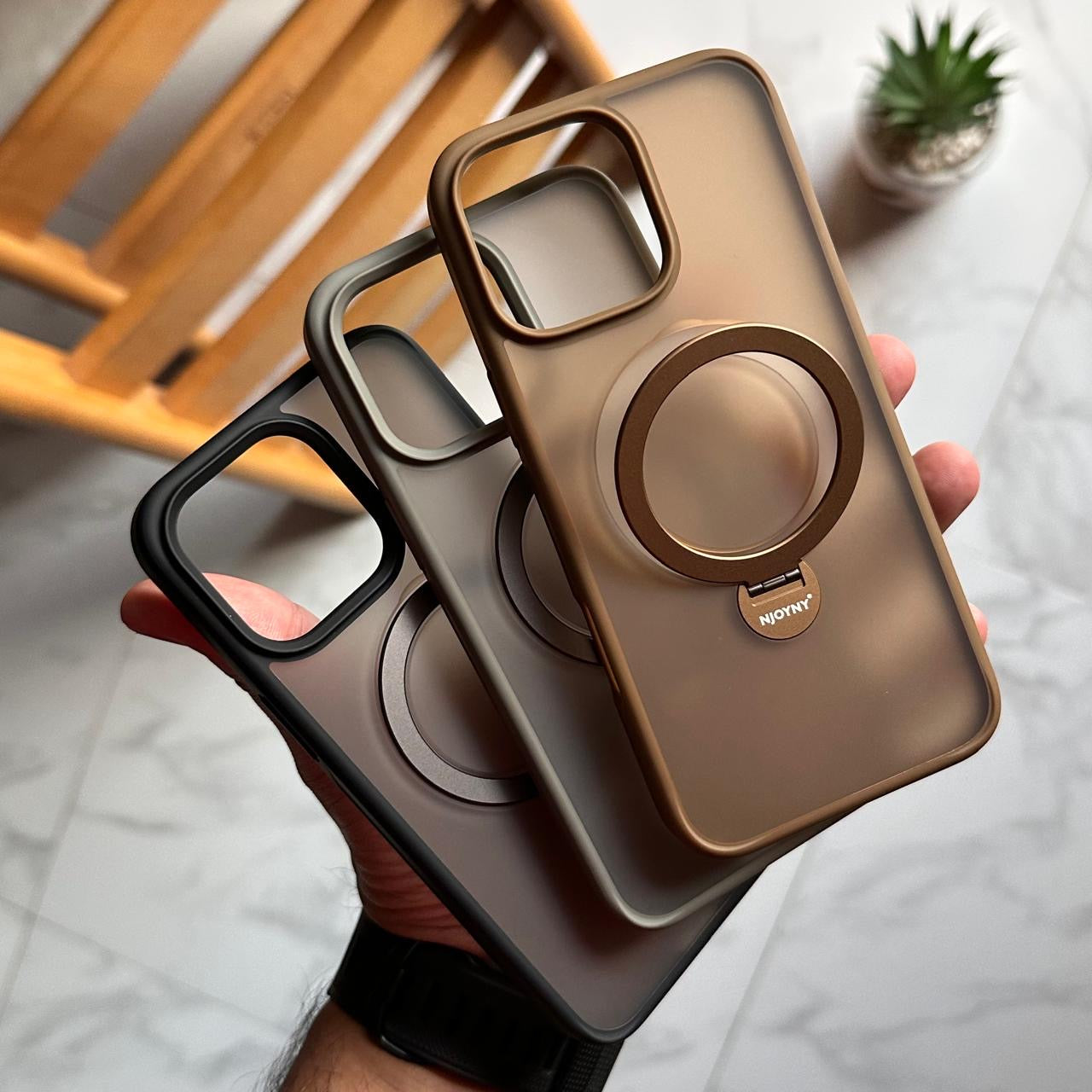 NY Matte Pure MagSafe Stand Case (Code NYS63)