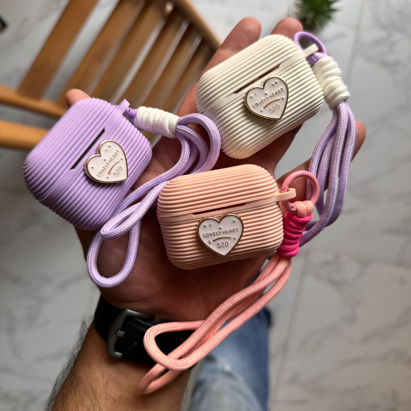 Lovely Heart Silicone AirPod Cover (Code LHWM5)