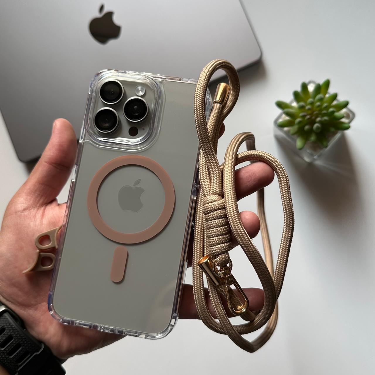 Unisex Transparent MagSafe with Rope Case (Code UNS65)