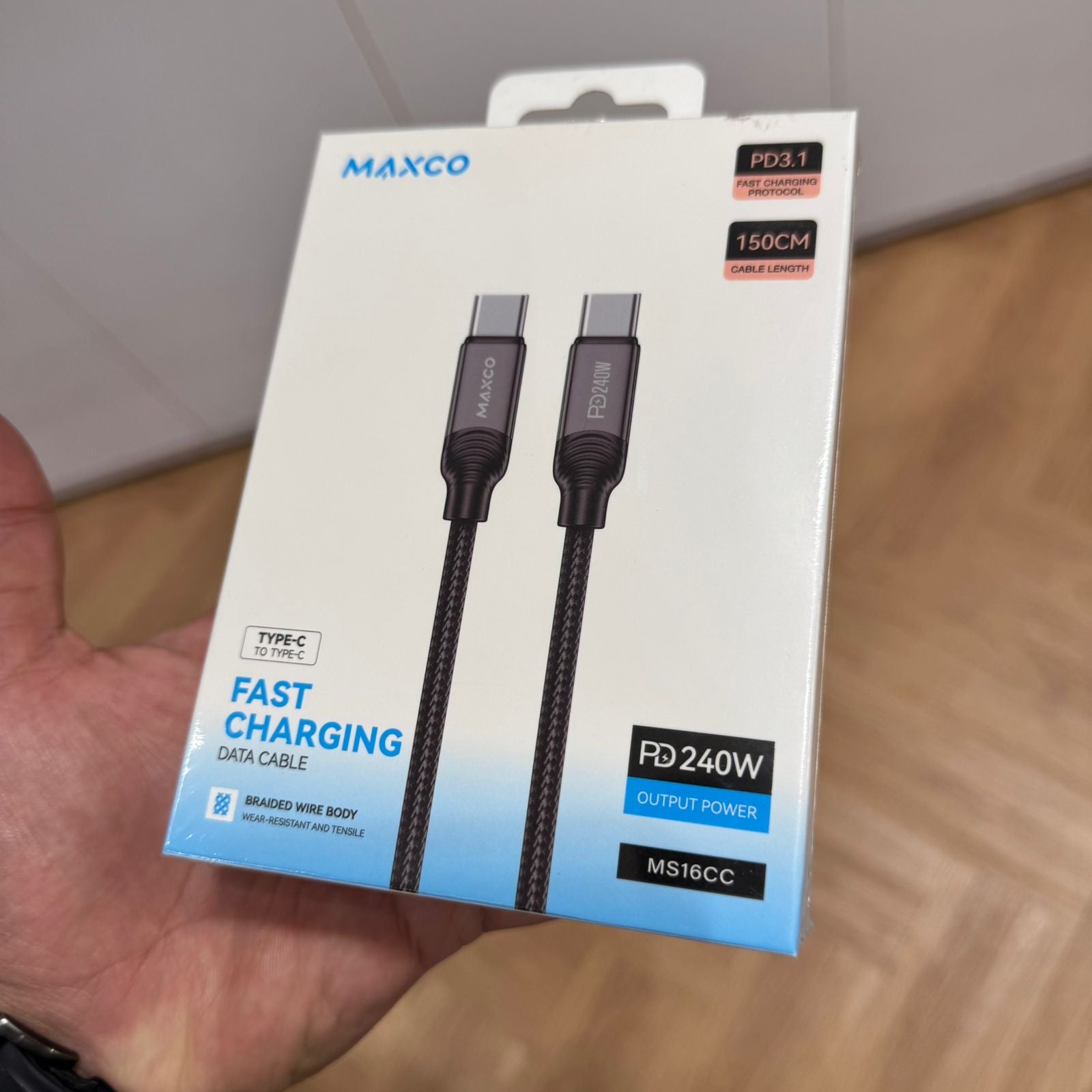 MAXCO Type-C to Type-C Fast Charging Data Cable (Code MS16CC)