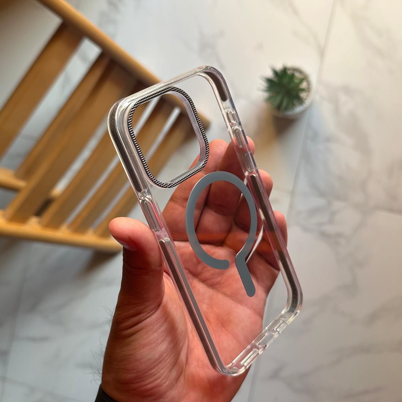 Transparent Coloured Frame MagSafe Case (Code CFP60)