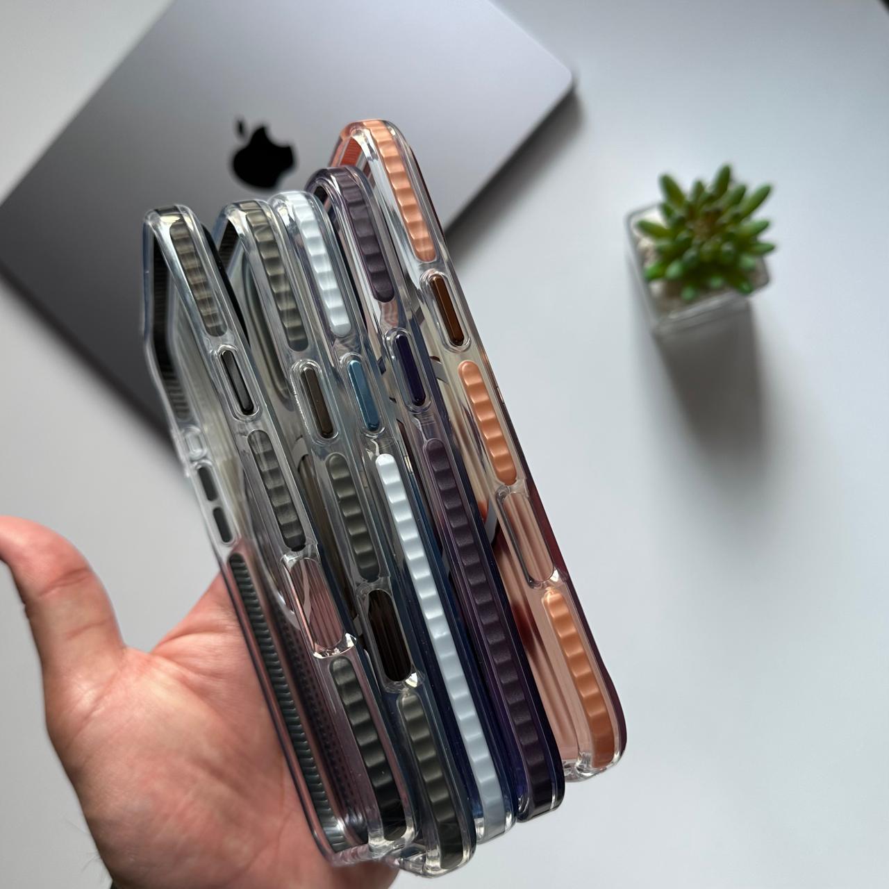 Frameless Metal Pure Matte MagSafe with Camera Stand Case(Code FLE41)