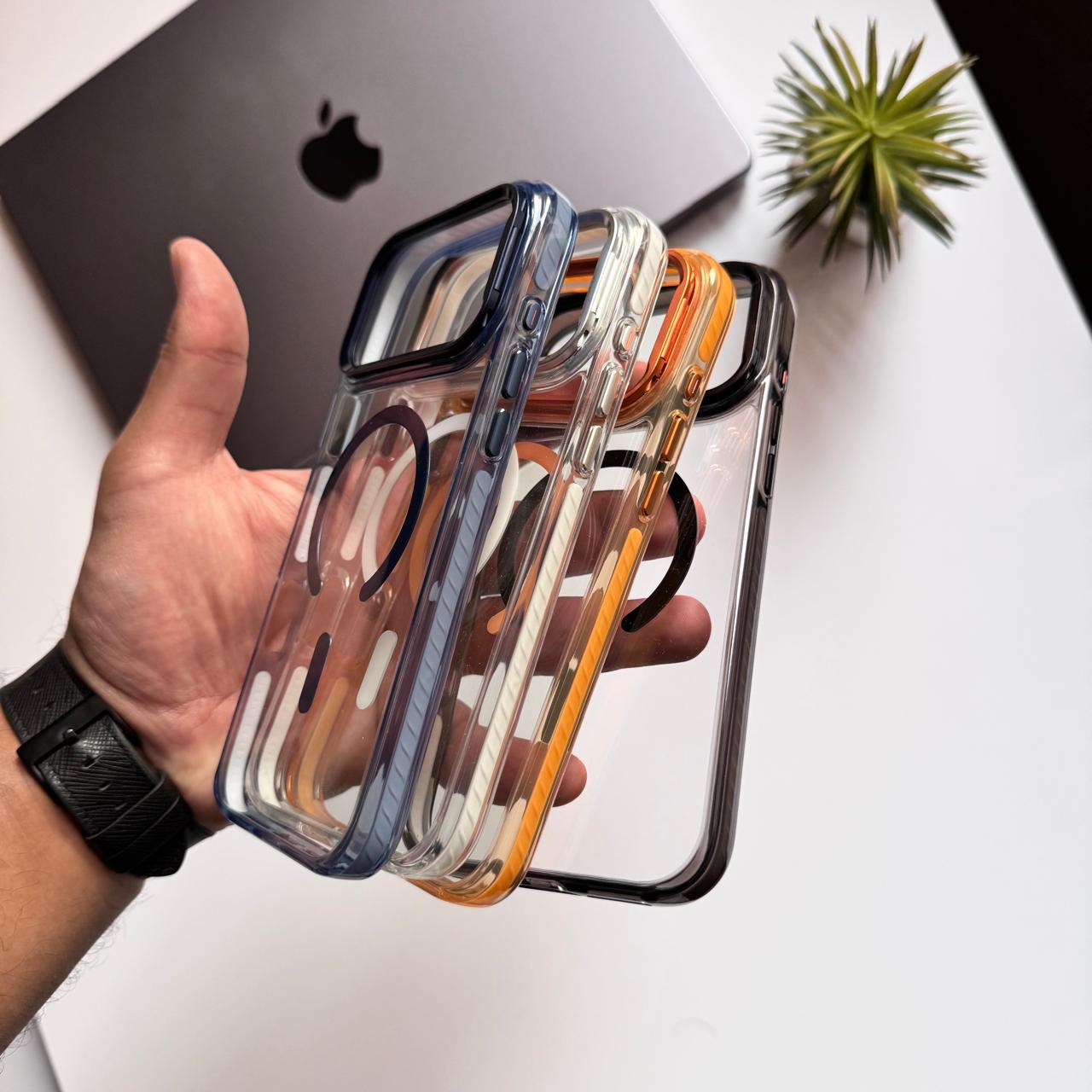 BEKY Transparent MagSafe Metal Camera Stand Case (Code BKY29)