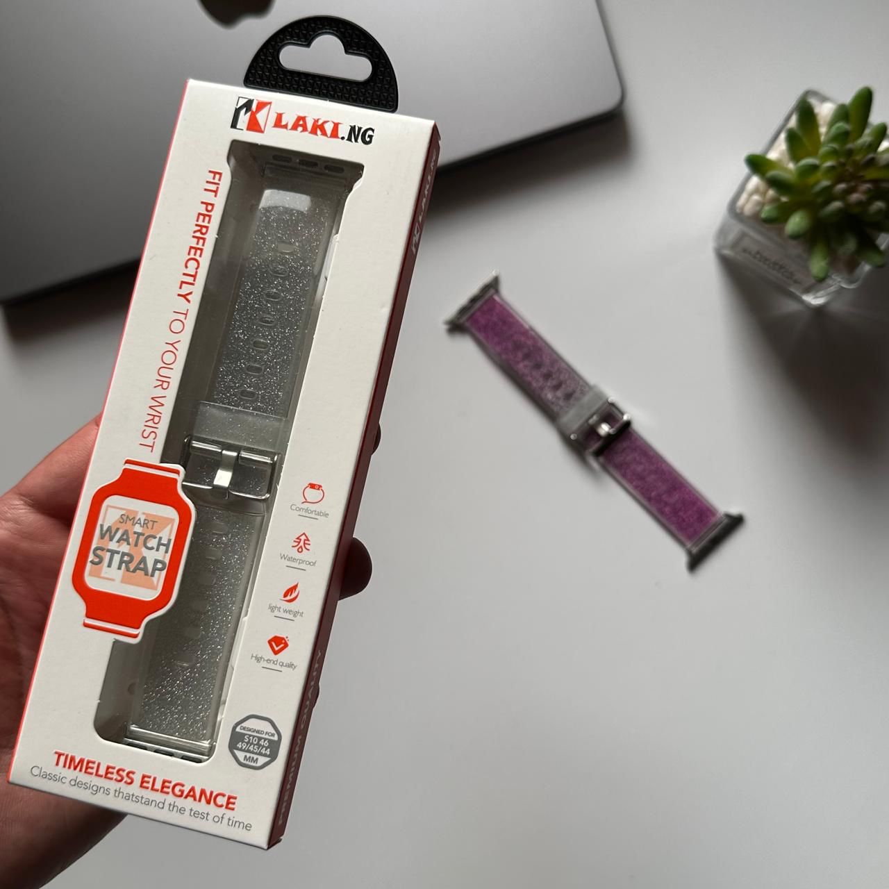 Glitter Silicone Band For Apple Watch (Code MAG84)