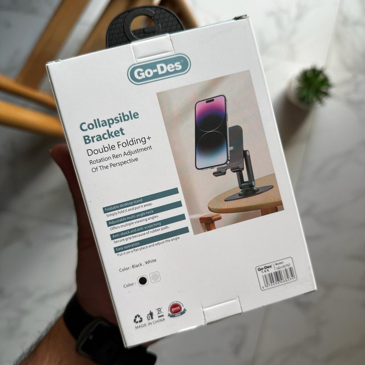 Go-Des Double Foldable Desktop Stand (Code GD757)