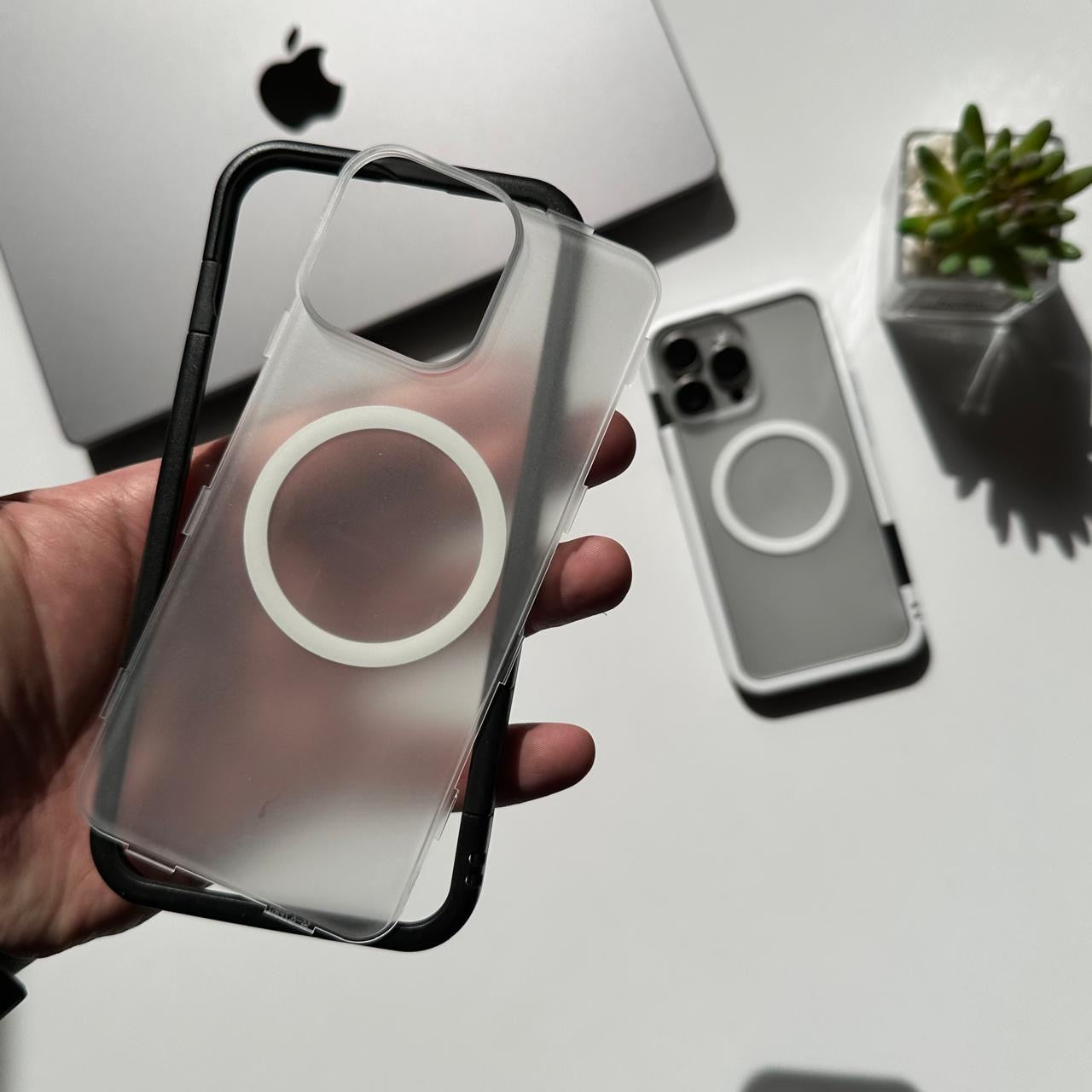 Bumper Edge Frame with Pure MagSafe Matte Back Case (Code BPC58)