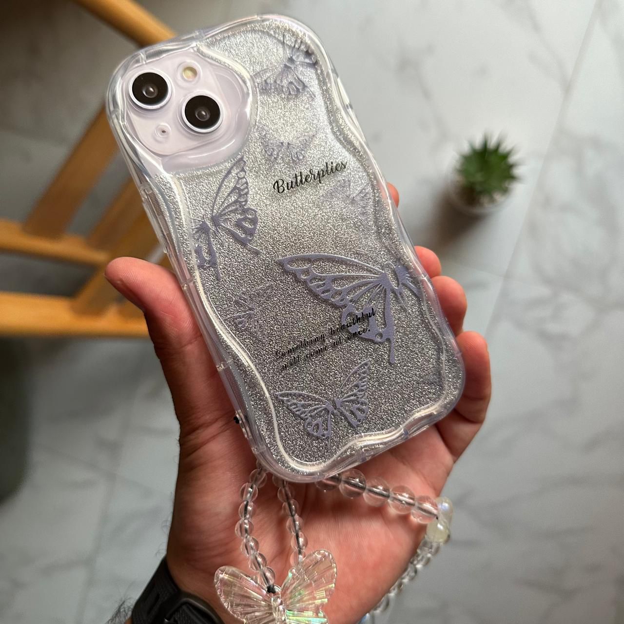 Butterflies Glitter Case (Code BTF4)15-14