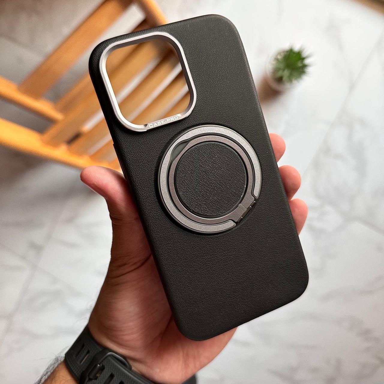 Leather MagSafe Stand Holder Case (Code LSH62)