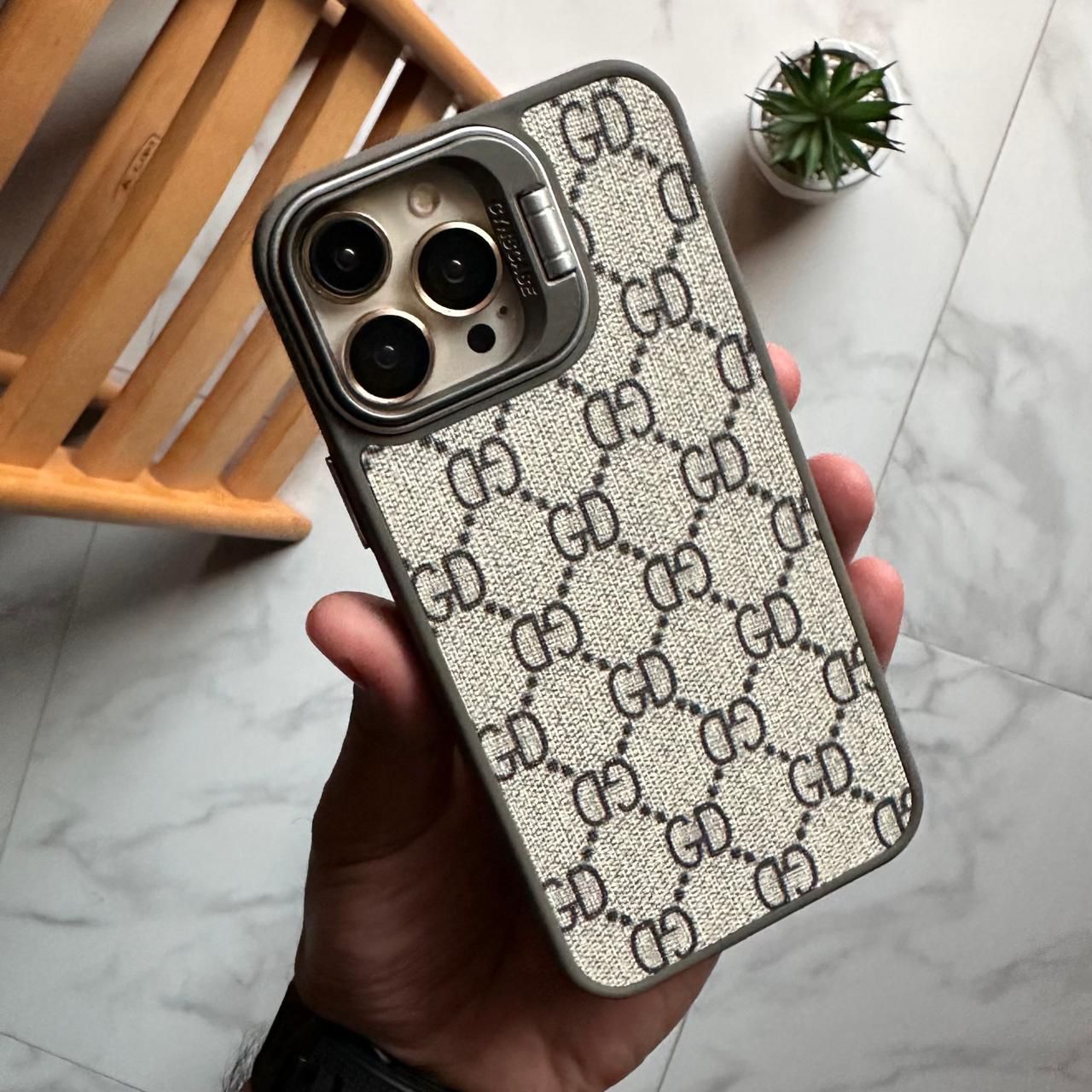 Brands Leather Metal Stand Camera Case (Code BRN79)