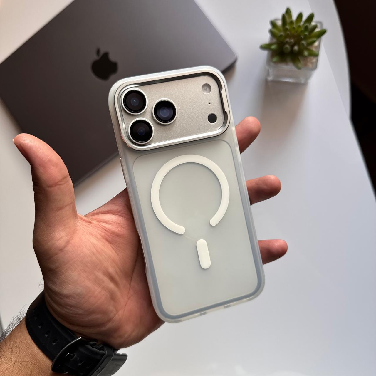 Berlia Pure Matte MagSafe Metal Camera Case(Code BRMP55)