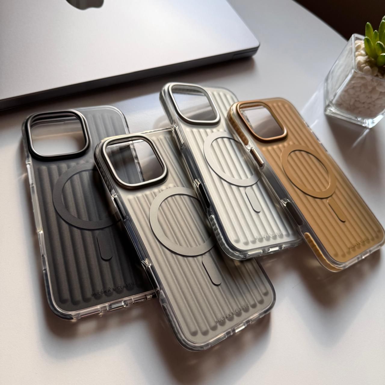 QY Polygon MagSafe Colored Frame Case(Code QPM73)