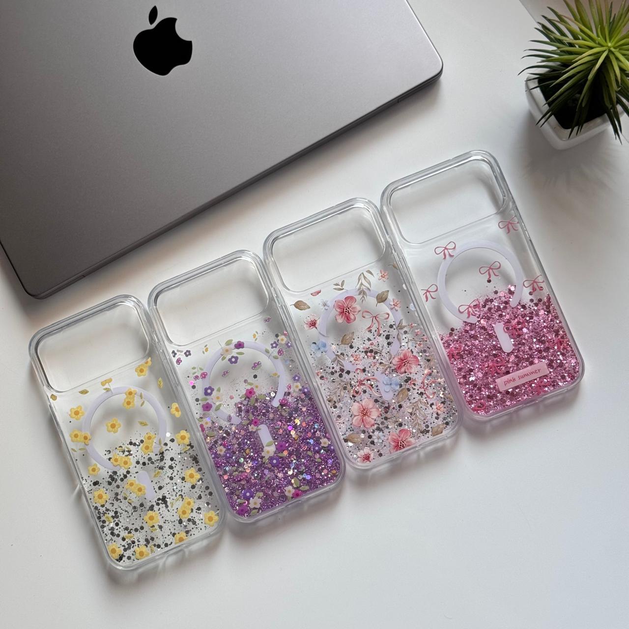Transparent Flowers MagSafe Case(Code TFM85)