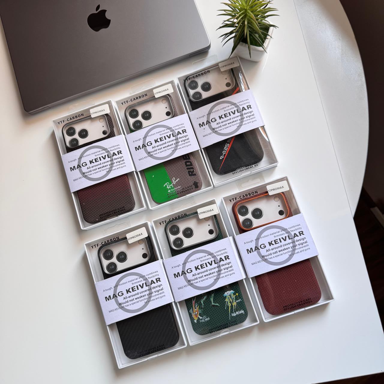 Kevlar Carbon MagSafe Case(Code KCM83)