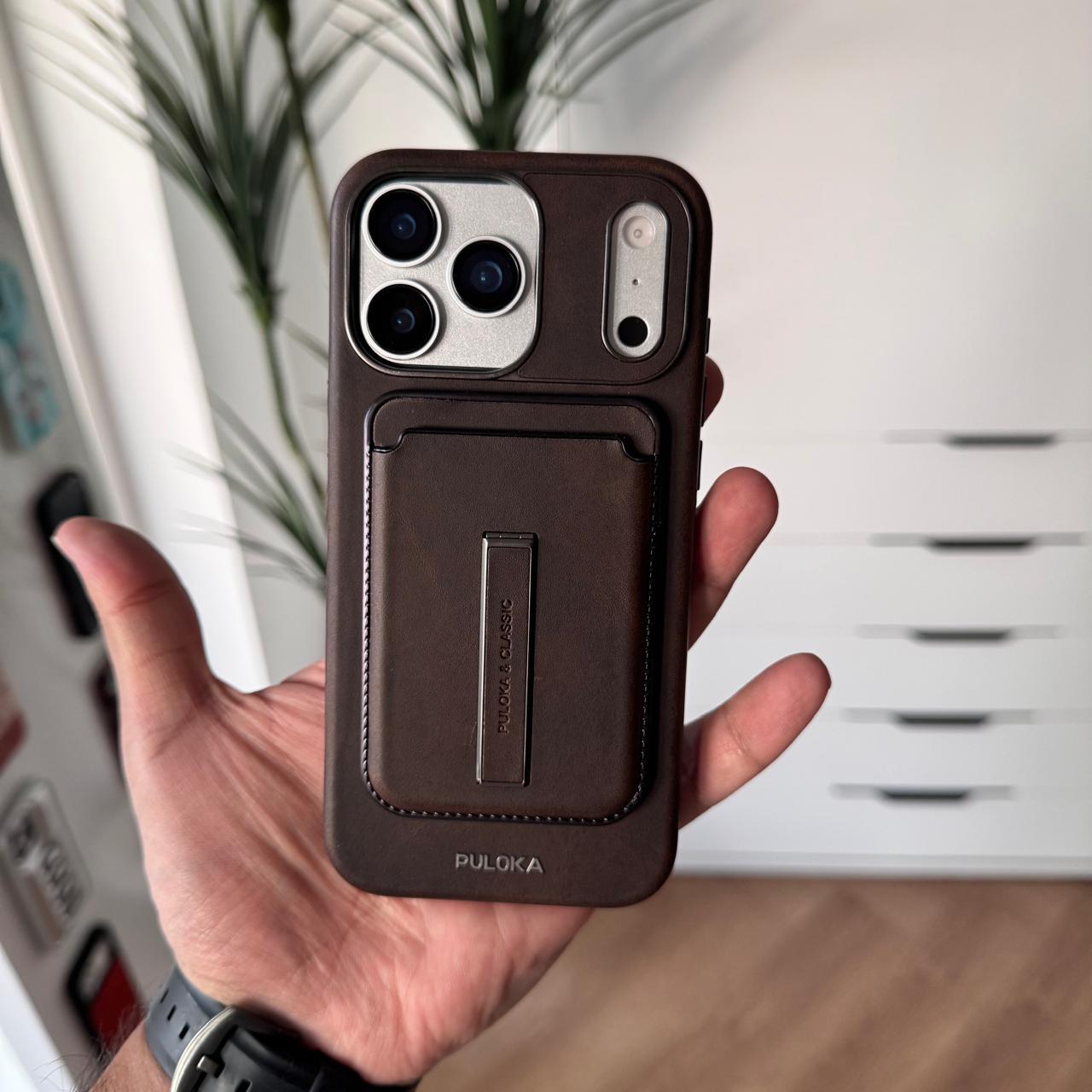 Puloka Leather Magnetic wallet Case(Code PLM27)