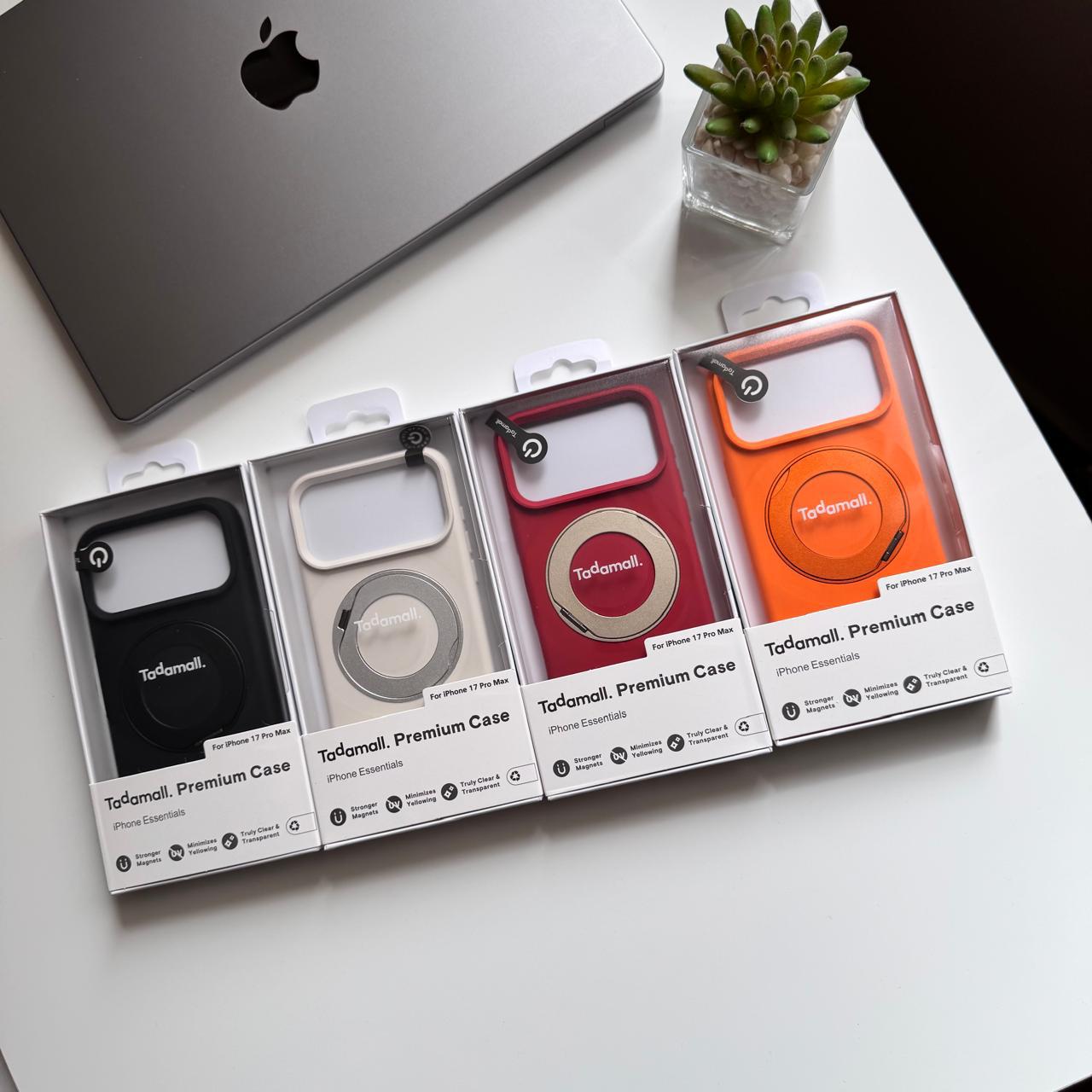 Tadamall 360 Silicone MagSafe Metal Stand Case(Code TDM82)