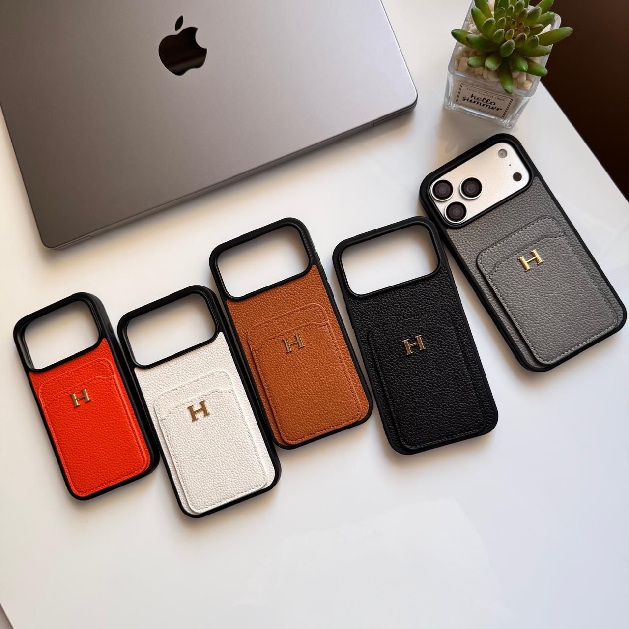 Hermes Basic Leather Case(Code DIF2)
