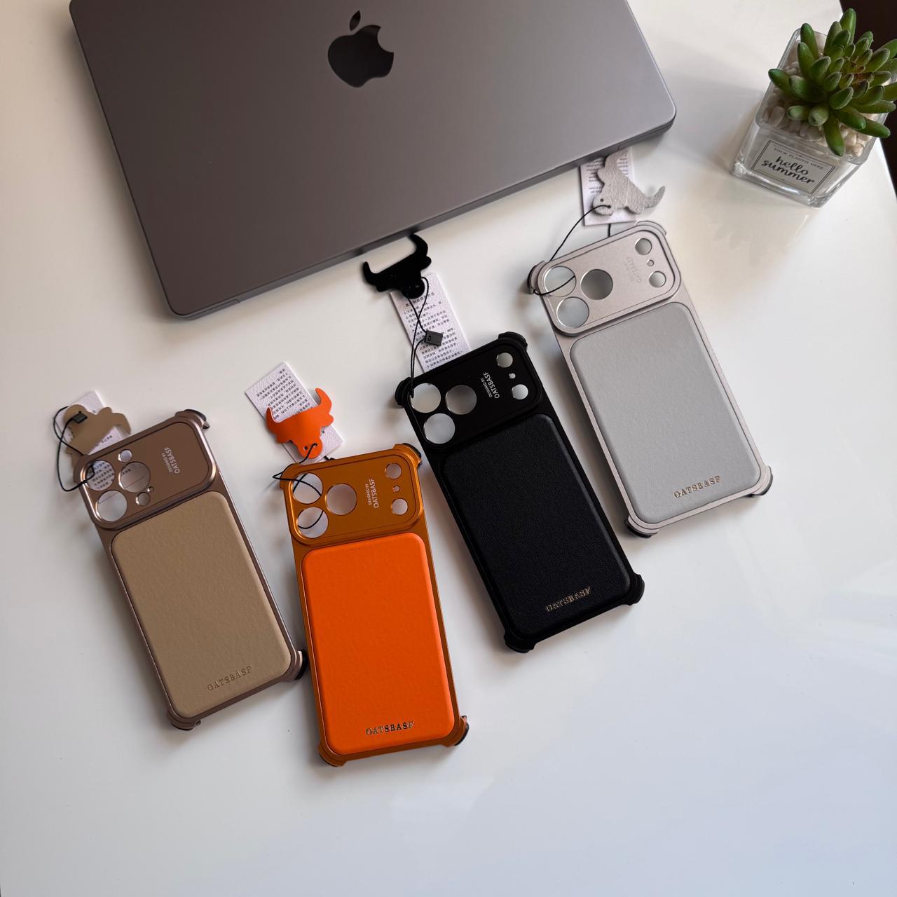Leather & Metal Frameless Case(Code FCM85)