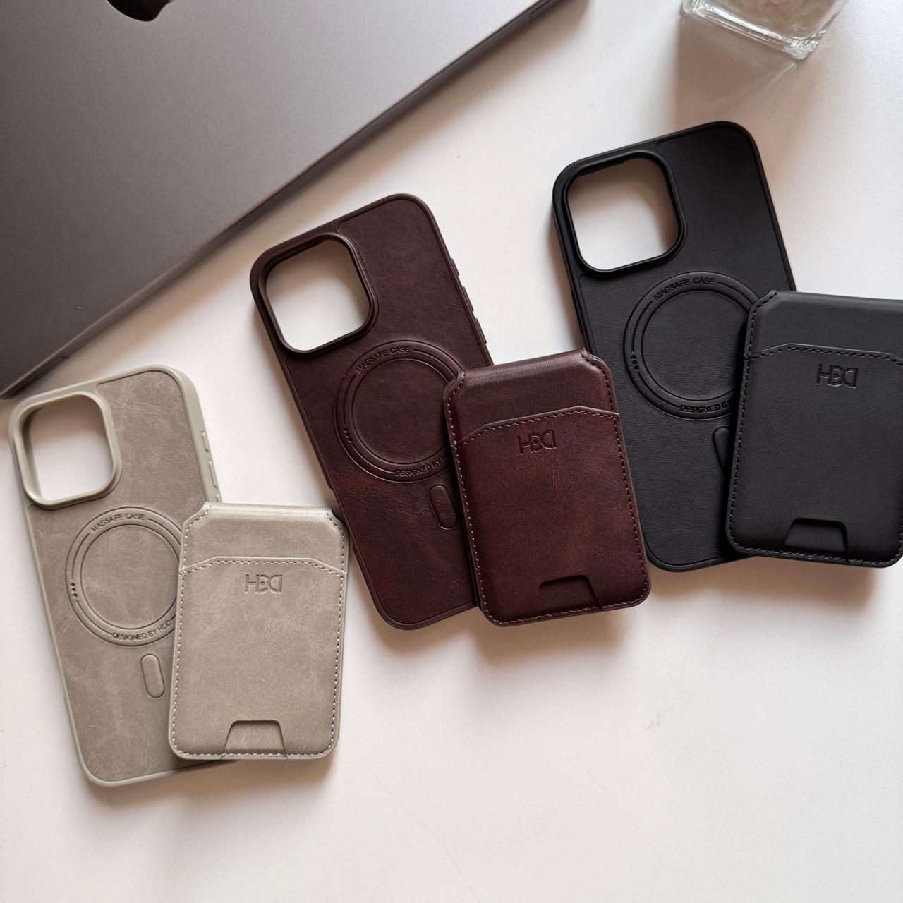 HDD Leather MagSafe Wallet & Stand Case(Code HDL82)