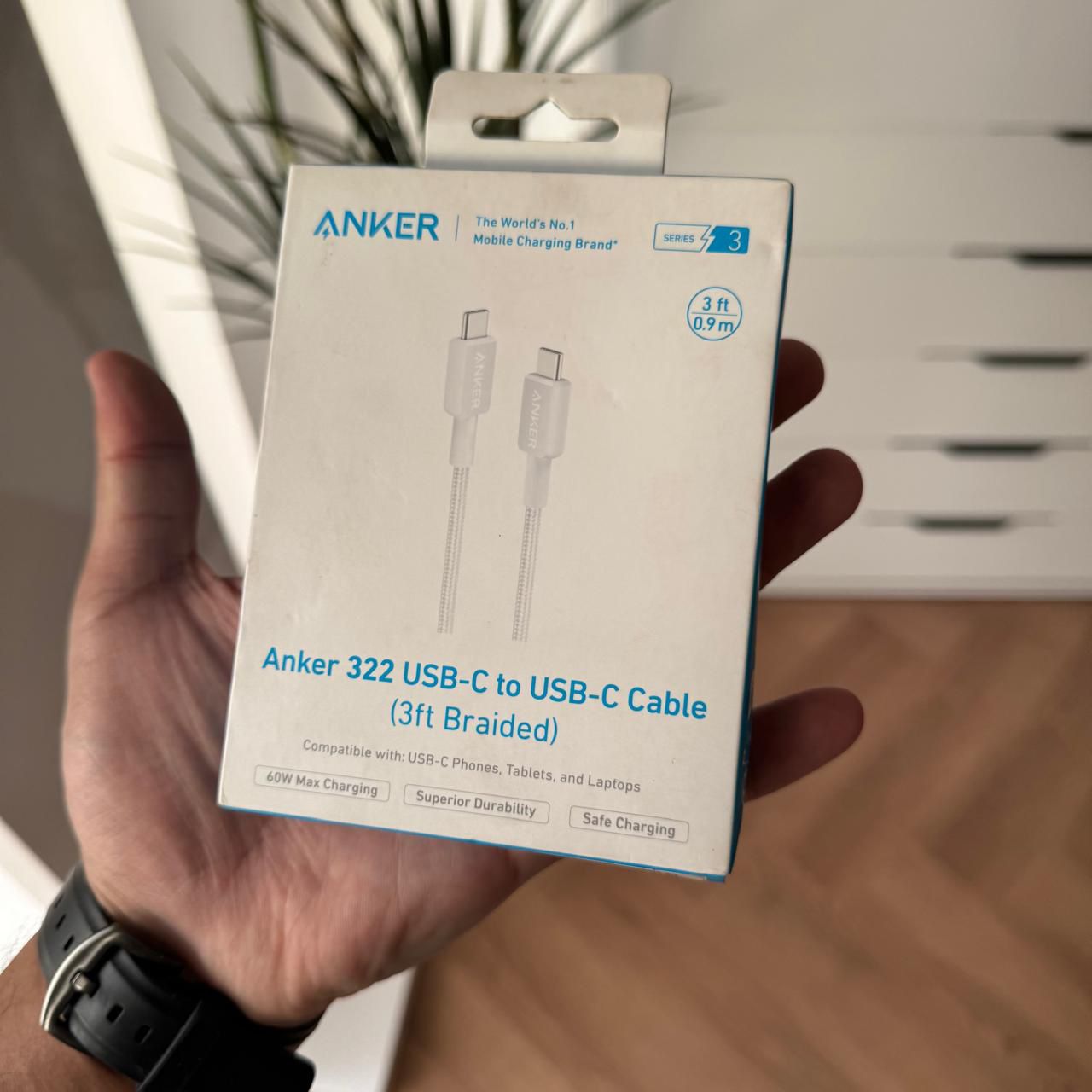 Anker 322 Type-C to Type-C Cable 0.9m(Code A81F5H41)