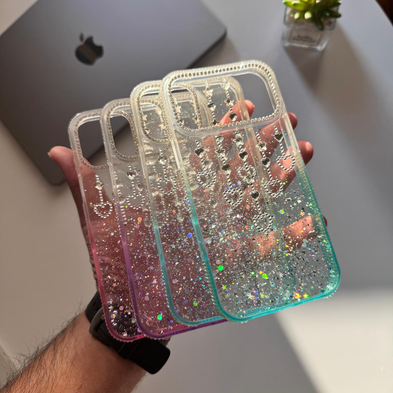 Glitter Heart Gradient Case(Code GHG34)