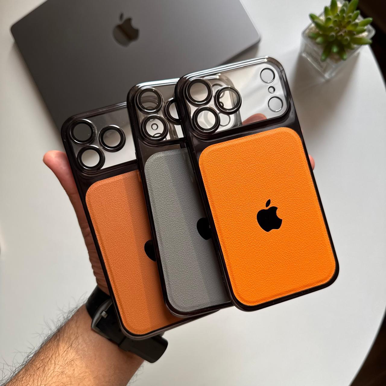 Acrylic Square Hard Slim-fit Leather Design Case(Code SQU23)