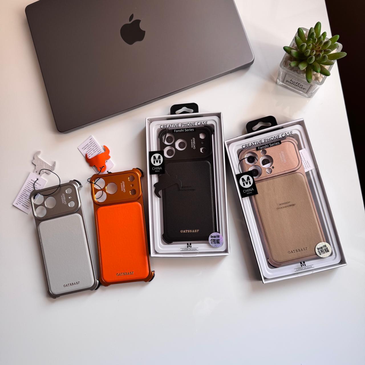 Leather & Metal Frameless Case(Code FCM85)