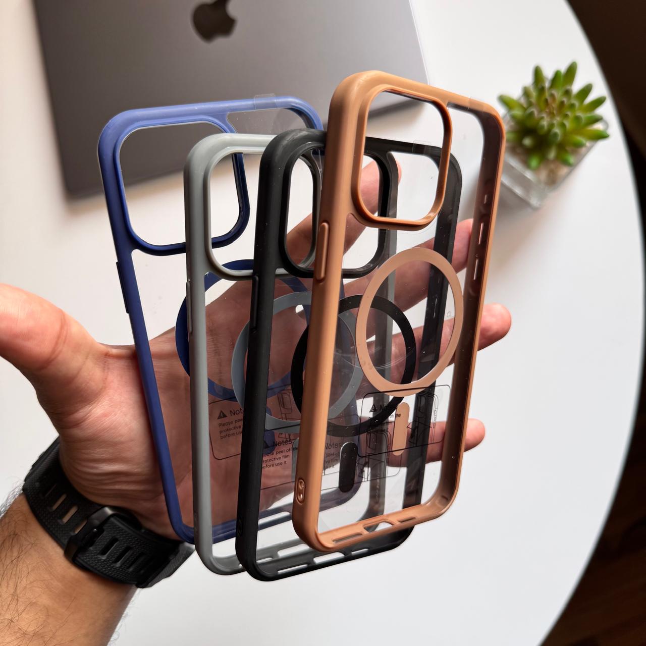 Basic Transparent MagSafe Frame Case(Code TLT65)