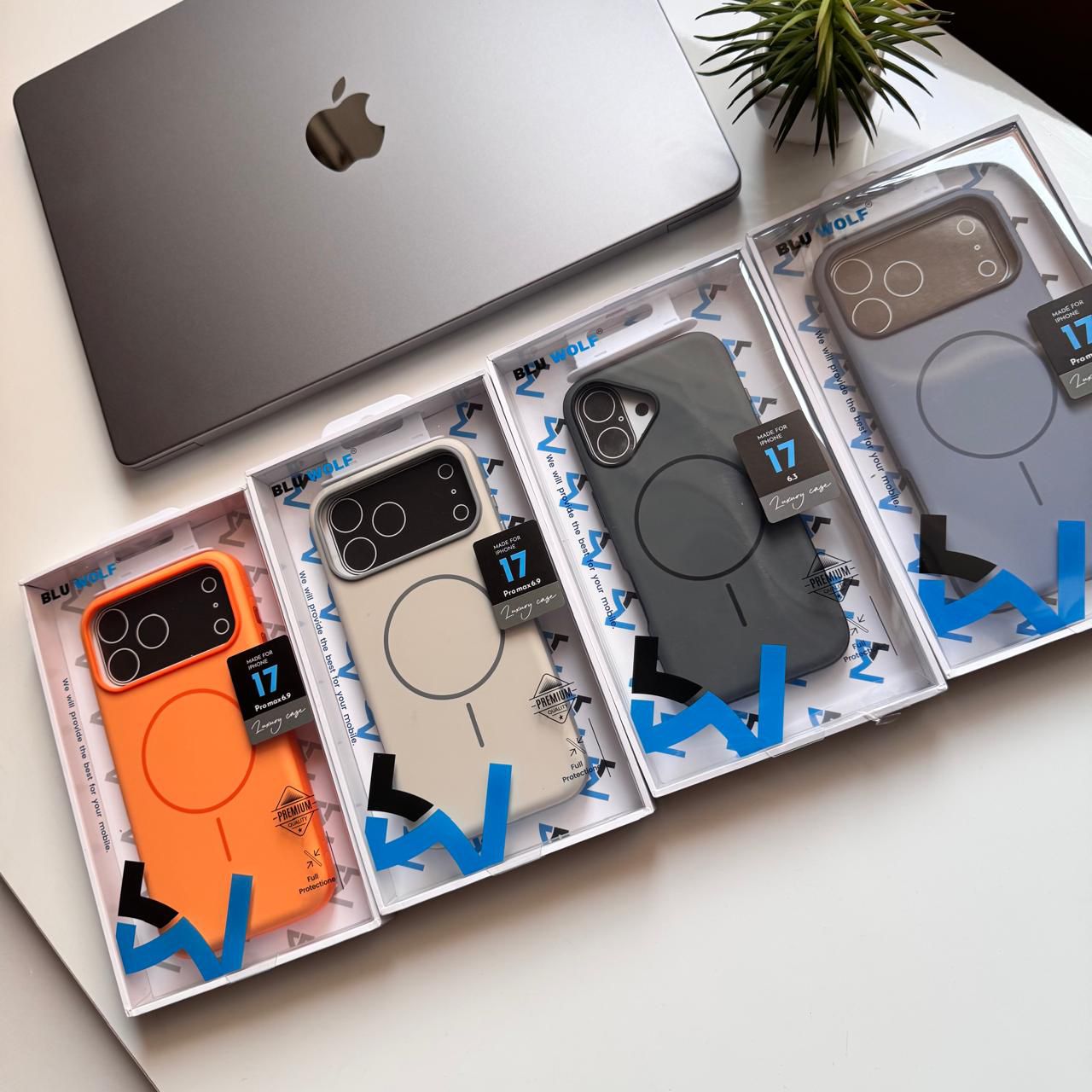 Blu Wolf Soft Silicone MagSafe Case(Code BLW98)