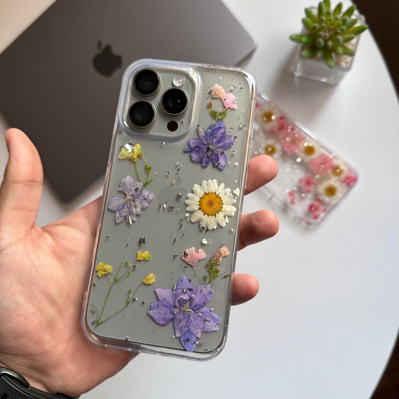 Flowers Epoxy Clear Silicone Case(Code FTX51)