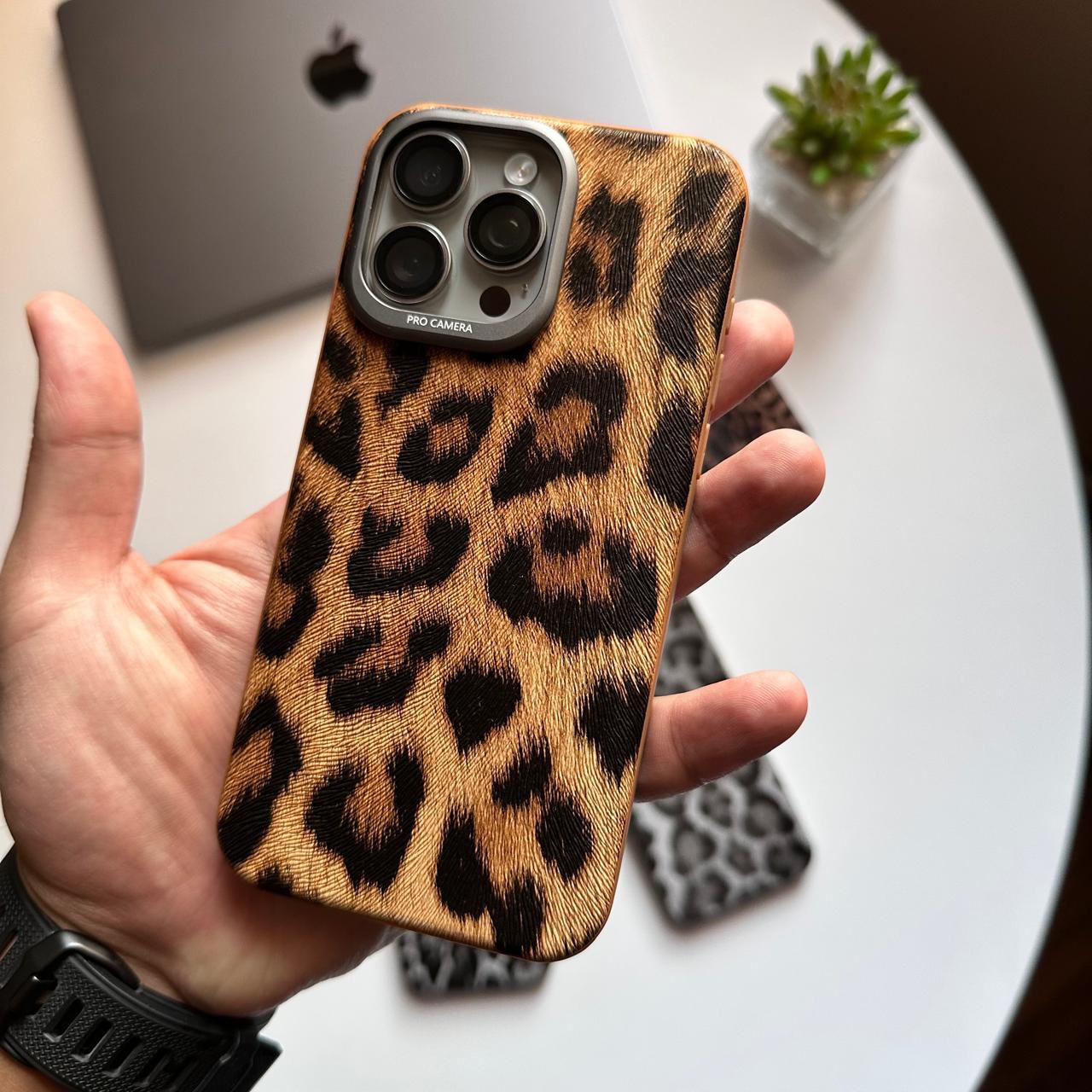 Cheetah with Metal Frame Case(Code CHT76)