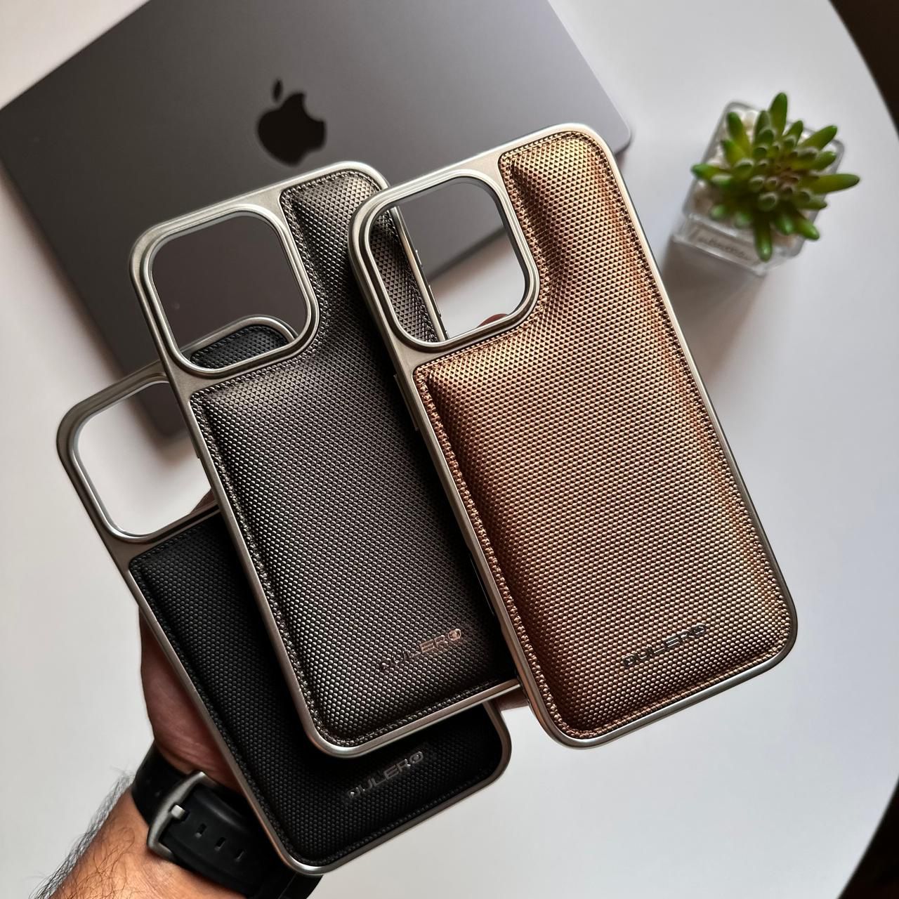 Dulero Bump Canvas Leather Case(Code DLR75)