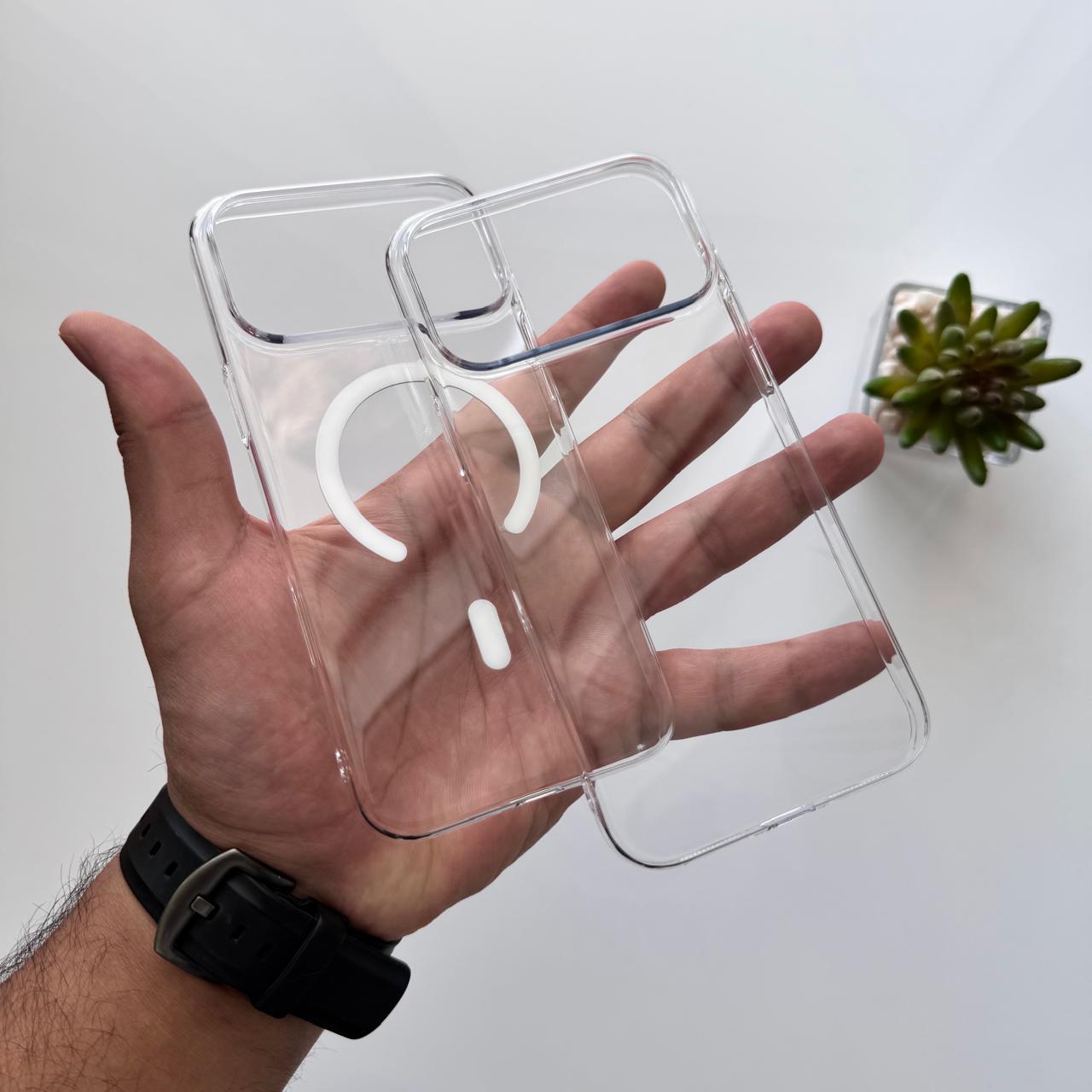 Berlia Hard Slim-fit MagSafe Clear Opened Camera Case(Code BRMC2)