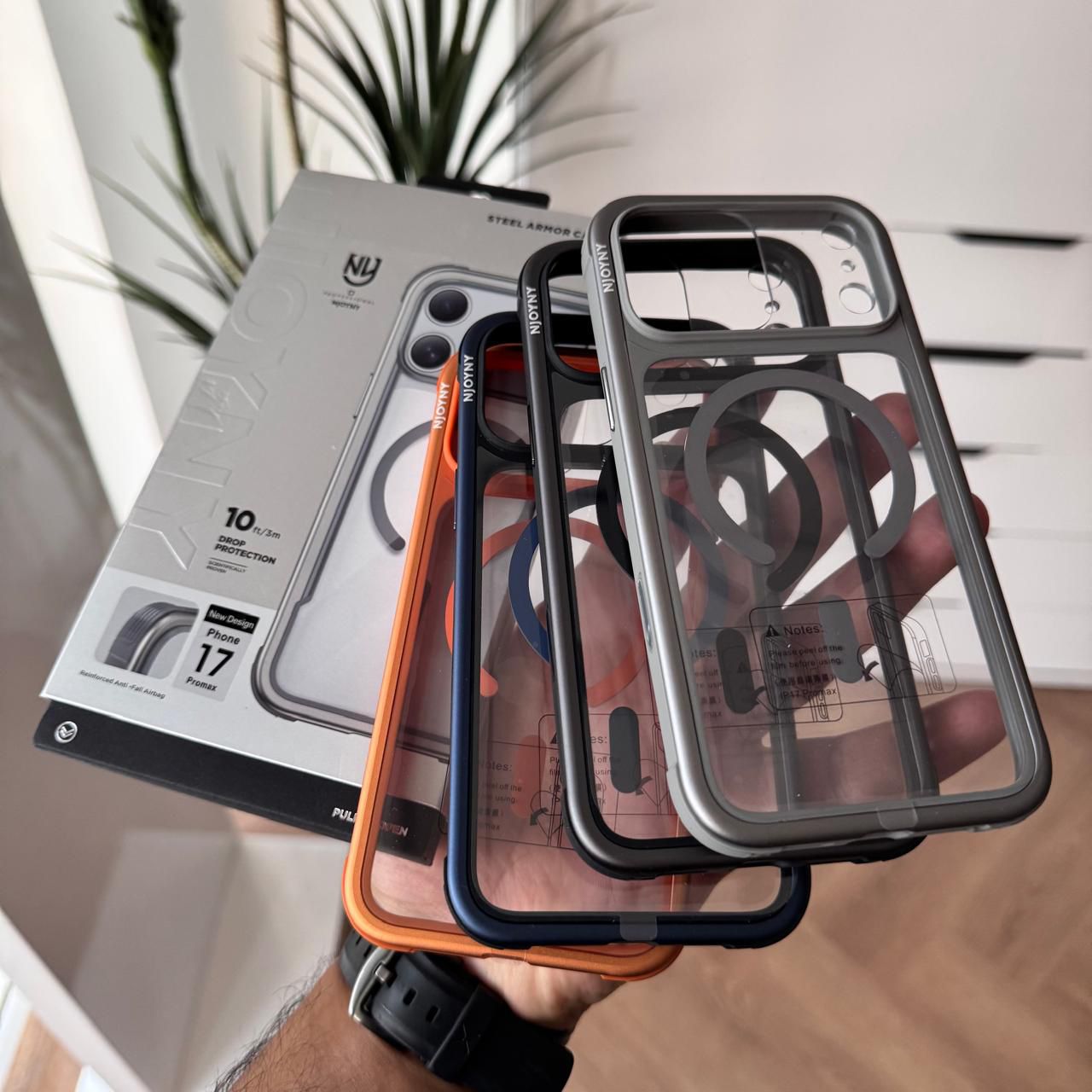 NY Colored Frame Transparent MagSafe Case(Code NYC33)
