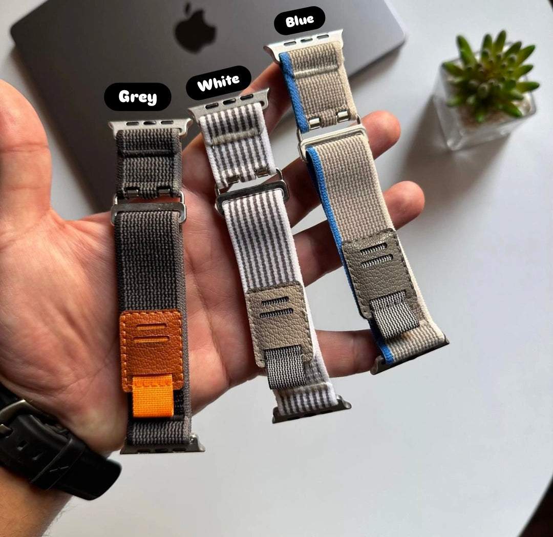 Canvas Stretching Alpine band for Apple Watch(Code CSA74)