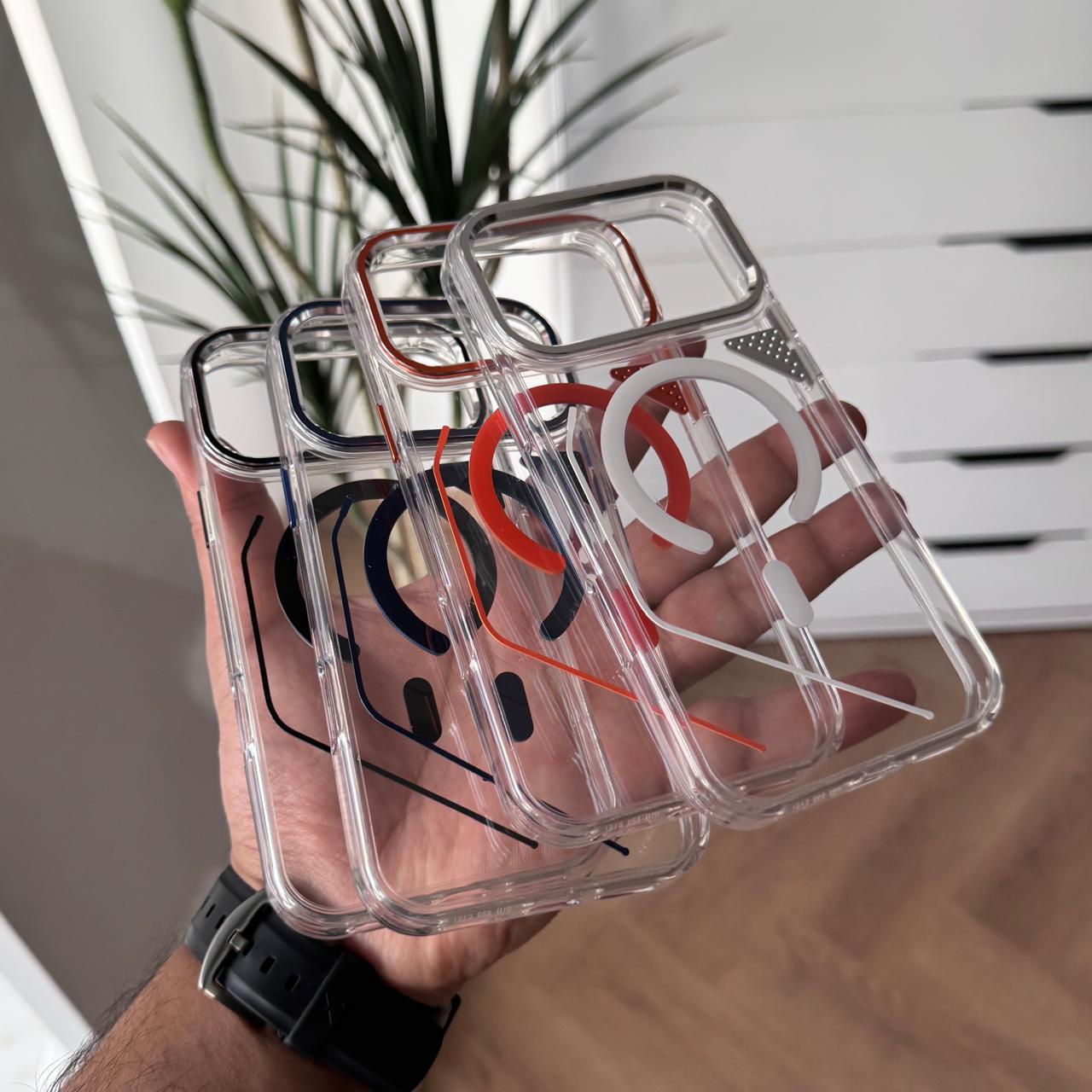 Transparent small Triangle MagSafe Case(Code SMT73)