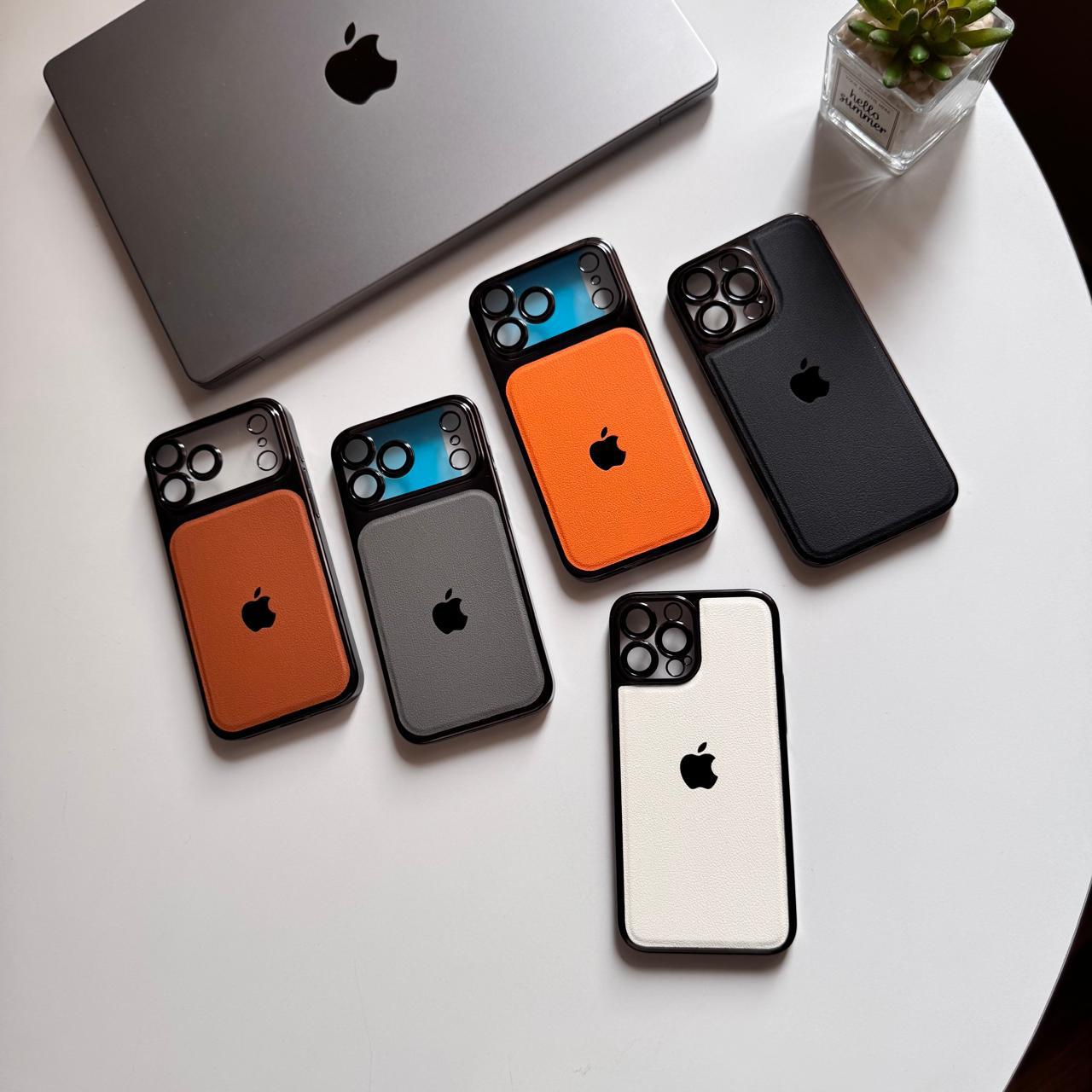 Acrylic Square Hard Slim-fit Leather Design Case(Code SQU23)