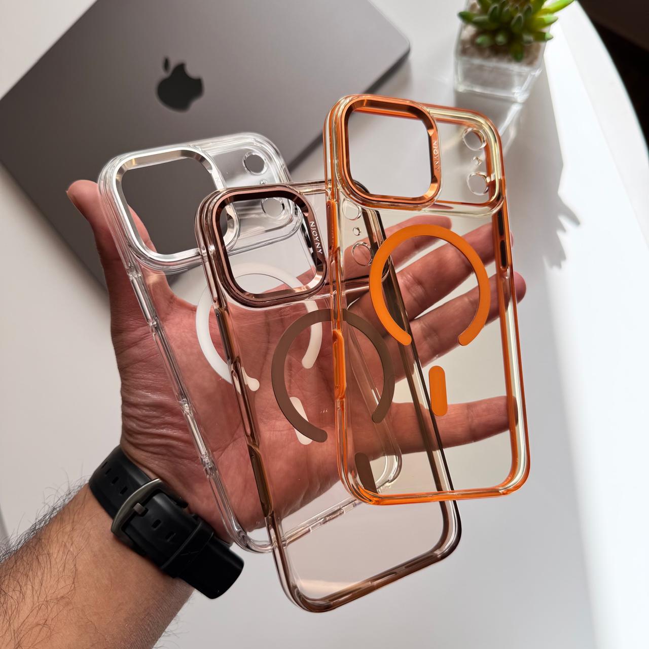 NY Transparent Hard Slim-fit MagSafe Case(Code NHS83)