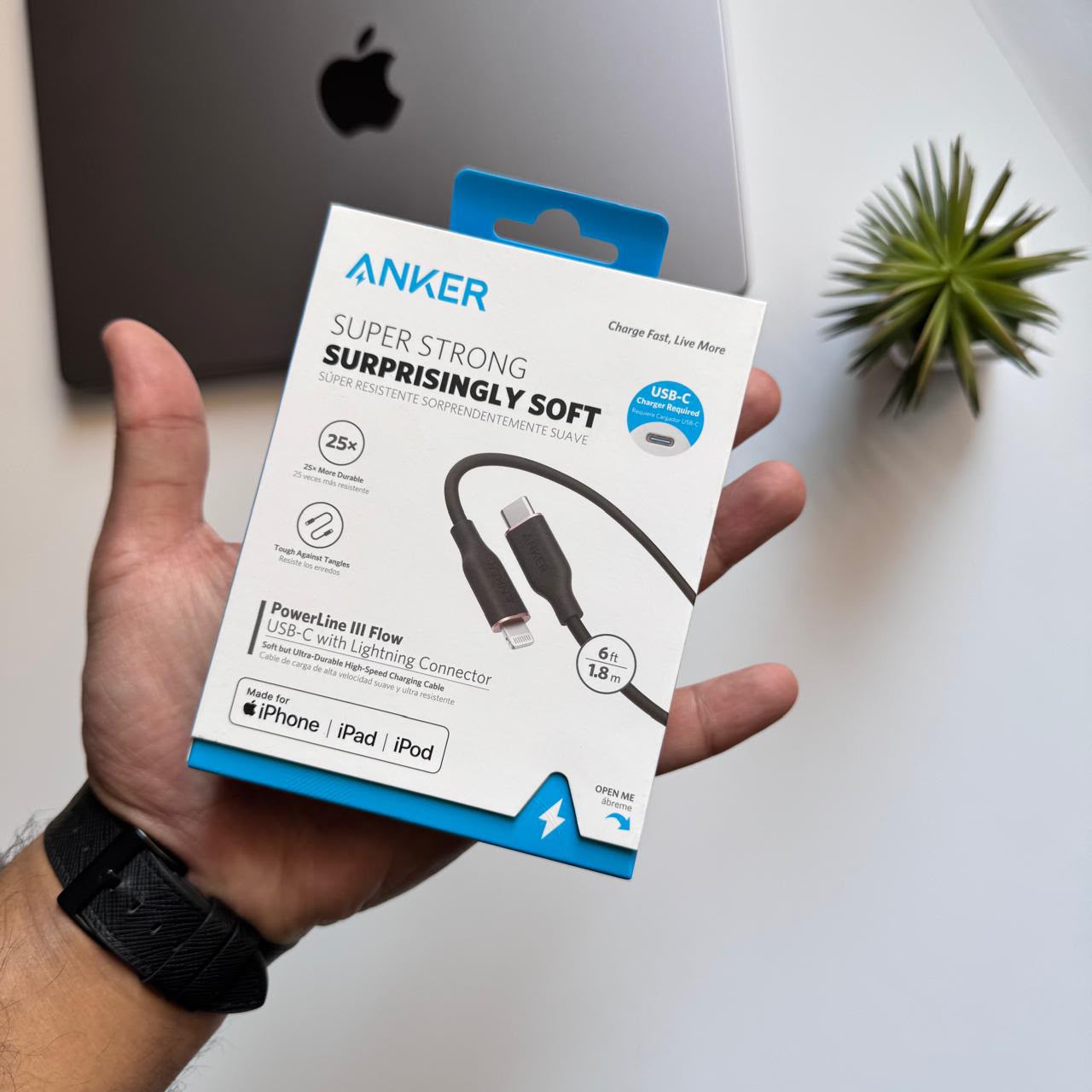 Anker Super Strong Surprisingly Soft Type-C to Lightning(Code A8663P11)
