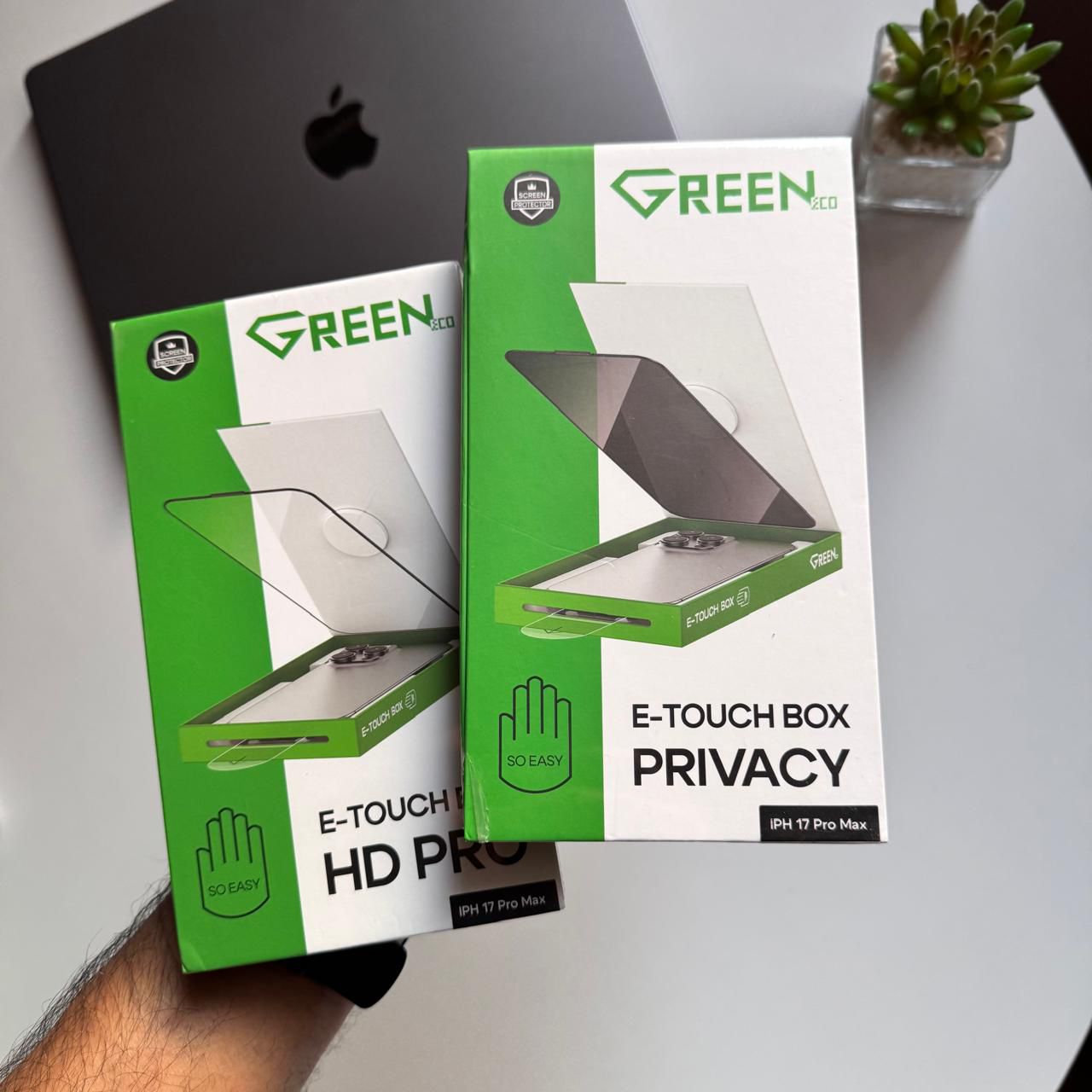 Green Glass Screen Protector E-Touch Box(Code SCP50)
