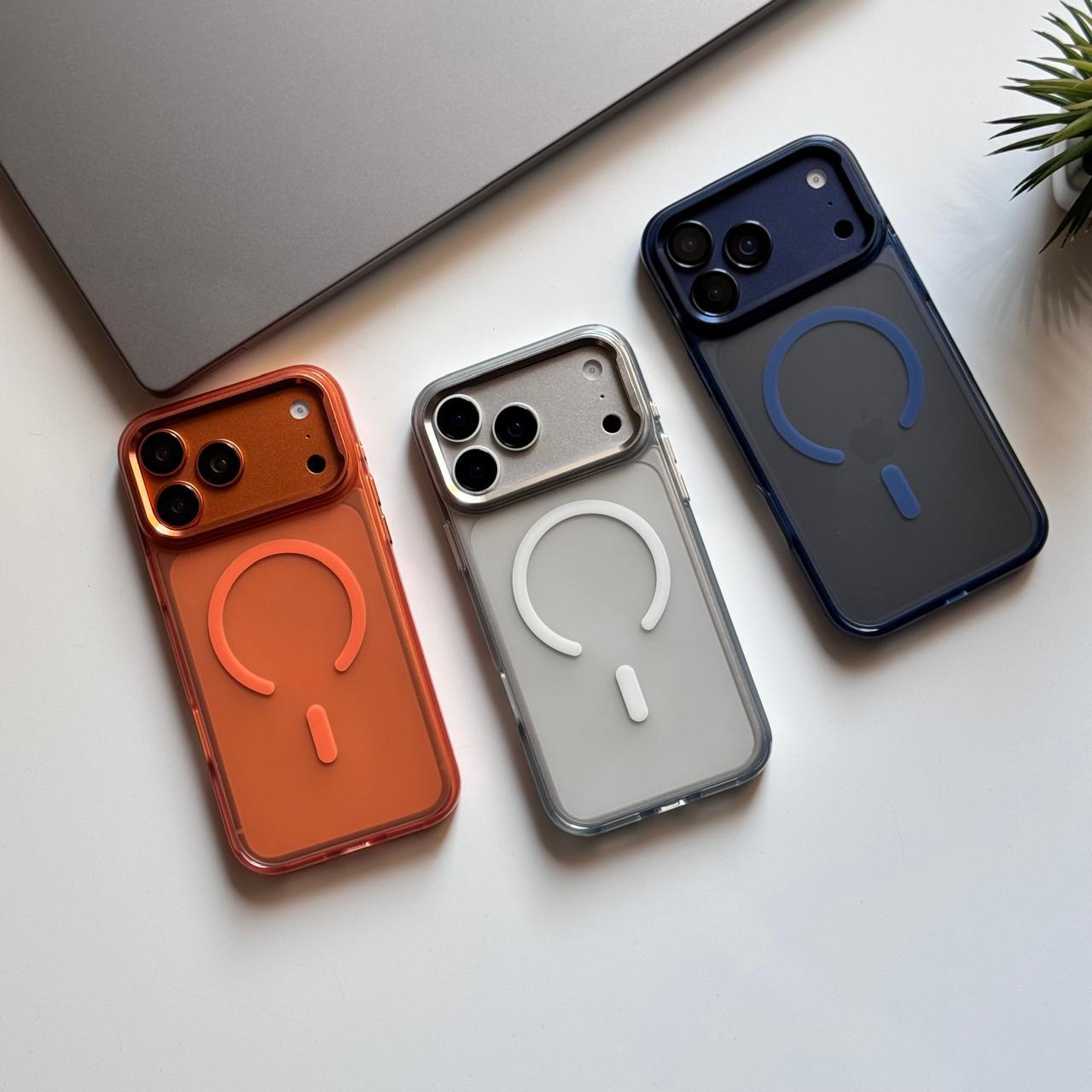 Basic Pure Matte MagSafe Metal stand Camera Case(Code YOY86)