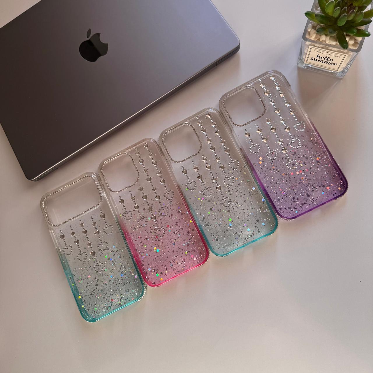 Glitter Heart Gradient Case(Code GHG34)